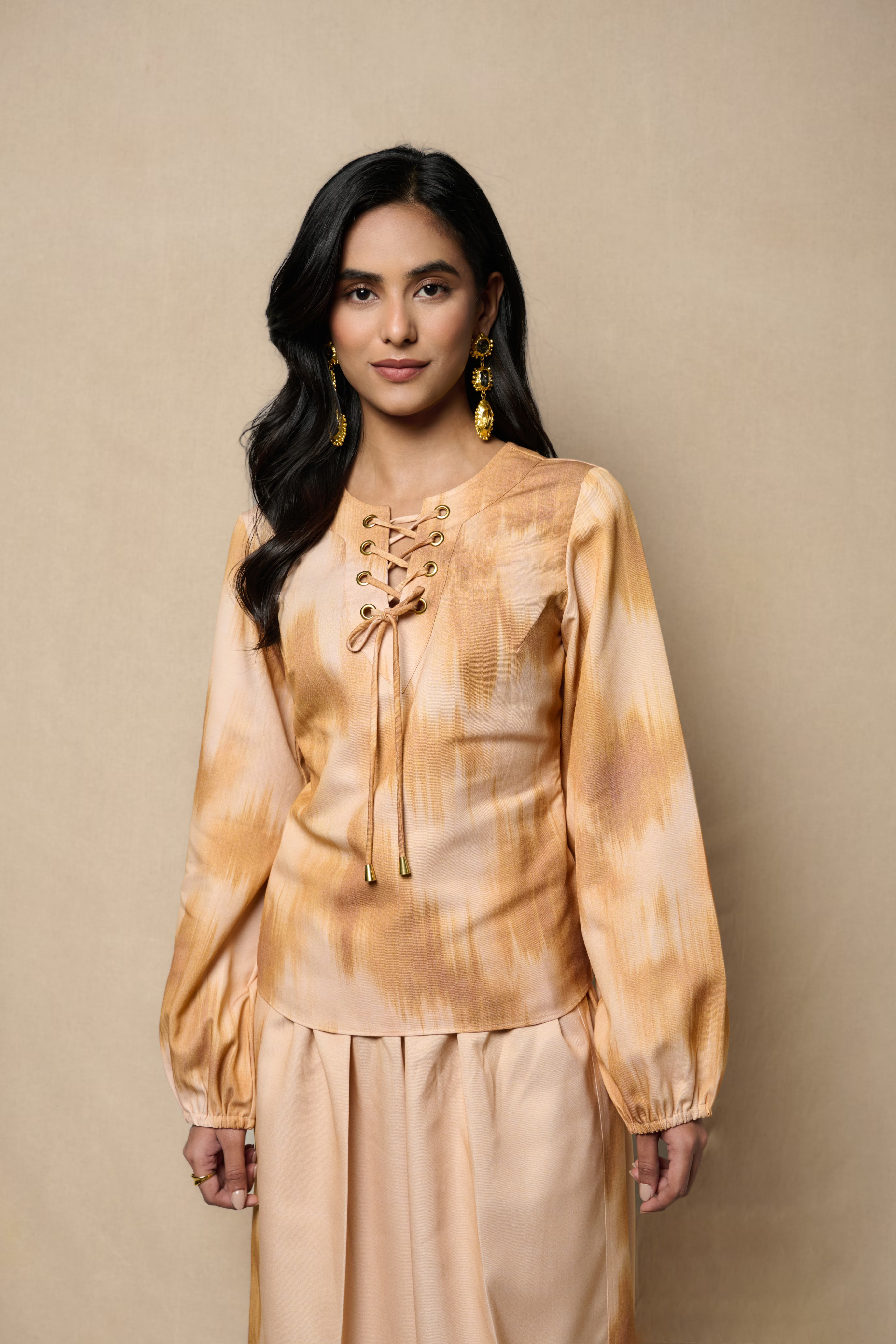 Amara Lace Up Top